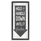 Stupell Industries Hold Handle Down Bathroom Arrow Framed Floater Canvas Wall Art